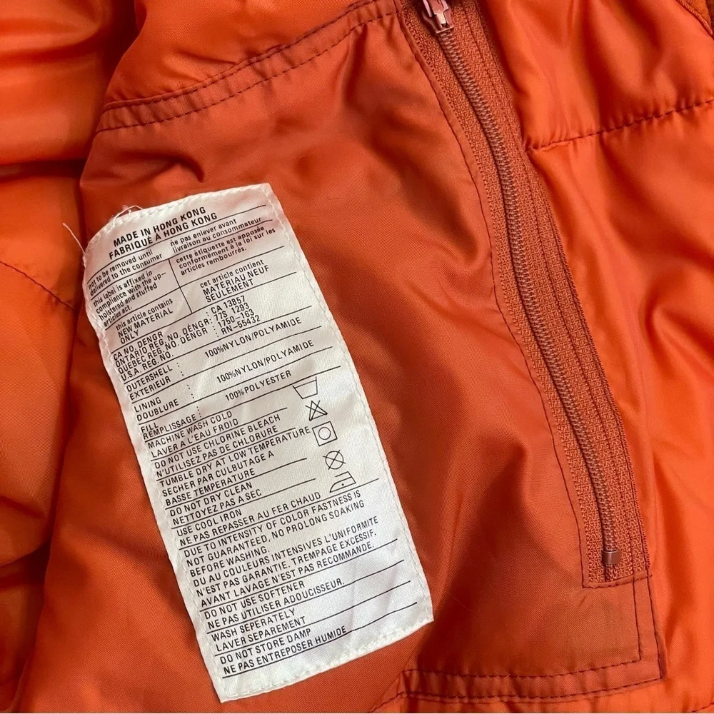 Fera Vintage Orange Ski & Snow Winter Softshell Puffer Jacket 70s 80s Style - Picture 14 of 14